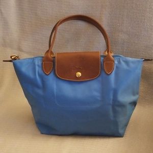 Longchamp Le Pliage Light Blue Tote - Small